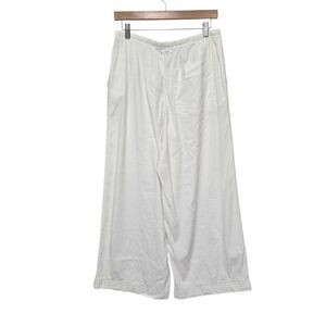 Athleta Wide Leg Drawstring Pants in White